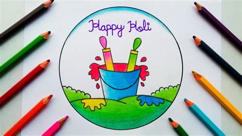 Holi Festival Drawing Holi Special Drawing Holi Drawing Easy