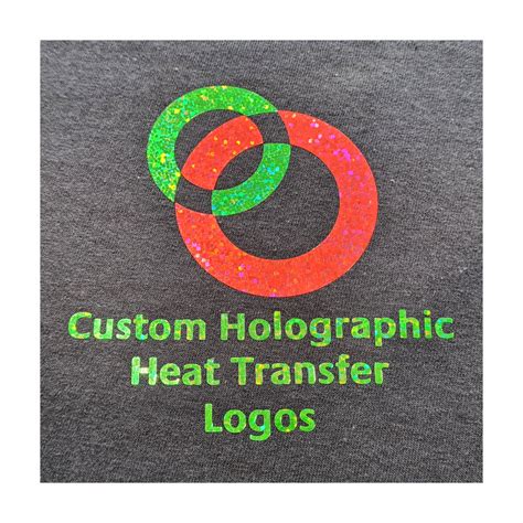 Custom holographic heat transfer logos and designs, 13 different colours available - Rowing Vinyl