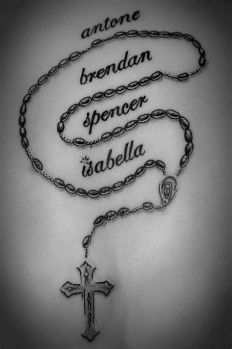 Rosary With Names Tattoo Picture At Checkoutmyink Tattoos With