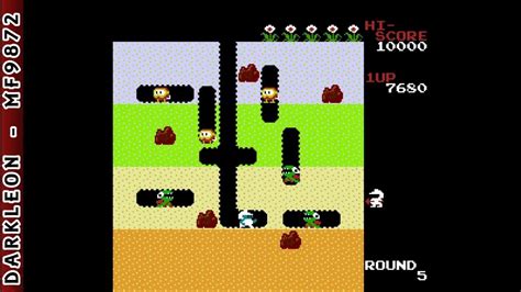 Nes Dig Dug © 1988 Namco Gameplay Youtube