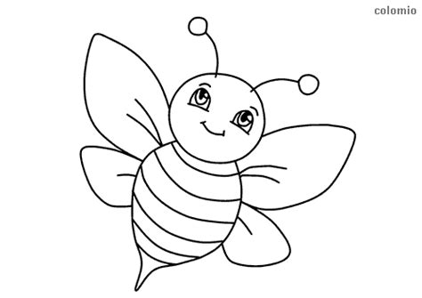 Dibujos De Abejas Para Colorear Imágenes De Abeja Para Colorear