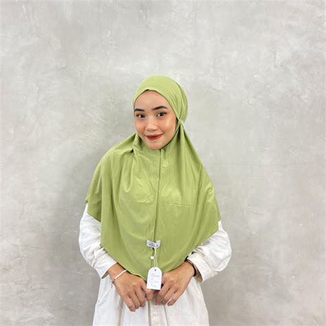 Jual Kenan Hijab Aluna Bergo Hamidah Non Pet Bahan Jersey