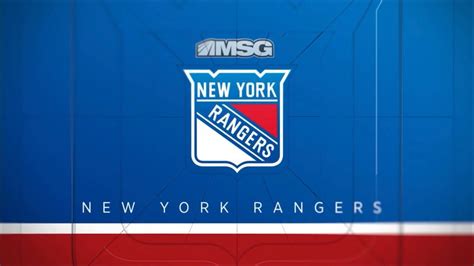 Msg Network 2021 Nhl Rangers Opening Night Intro Youtube