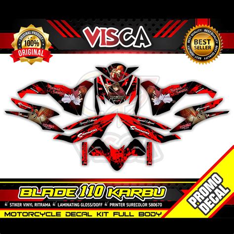 Decal Blade Old Full Body Stiker Motor Blade Full Body Striping