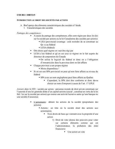 Notes De Cours Inclusivement Drt Droit De Studocu