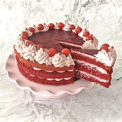 Red Velvet Naked Cake Sweet Dream Cakes
