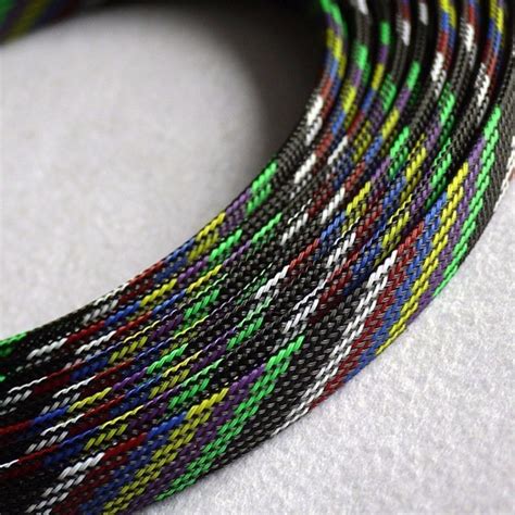 Buy Mm Expandable Braided Dense Pet Mix Color Weave Sleeving Cable