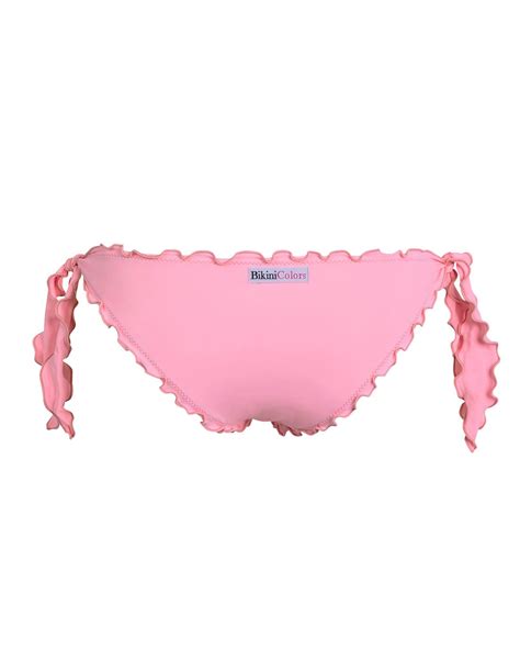 Bikini Triangolino Frou Frou Con Slip O Brasiliana Fiocchi Rosa