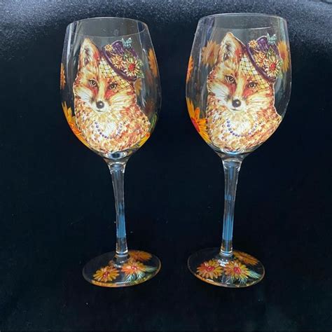 Pier 1 Dining Pier Imports Long Stem Foxy Lady Wine Glasses Poshmark