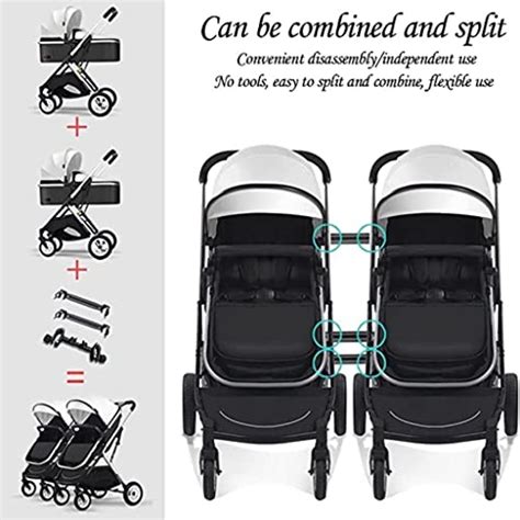 Twin Baby Pram Stroller,Double Infant Stroller,Toddler Stroller for ...