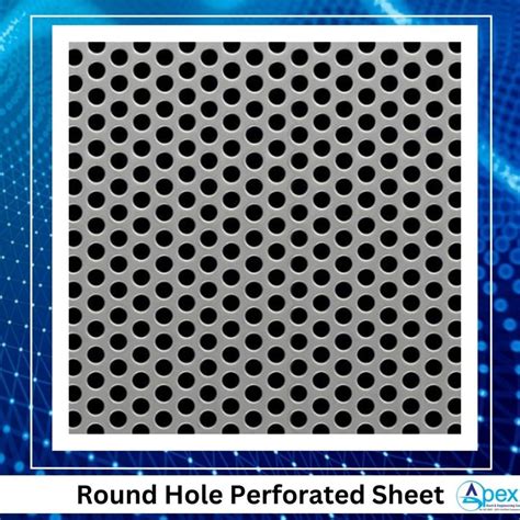 SS Round Hole Perforated Sheets At Rs 135 Square Feet S S Perforated