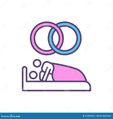 Sex After Marriage Rgb Color Icon Stock Vector Illustration Of Intimate Sexual 213002062