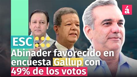 Abinader Favorecido En Encuesta Gallup Con 49 De Los Votos Abel 15 5