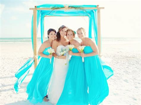 Aqua Blue Beach Bridesmaid Dresses Dresses Images 2022