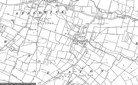 Historic Ordnance Survey Map Of Easton 1887 1900