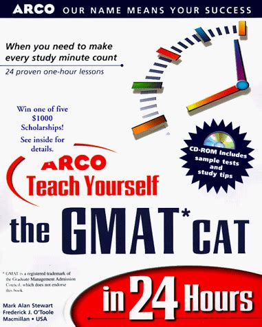 Amazon ARCO Teach Yourself The GMAT CAT In 24 Hours With CD ROM