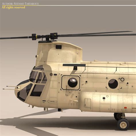 Ch-47 EAF Helicopter 3D Model - FlatPyramid