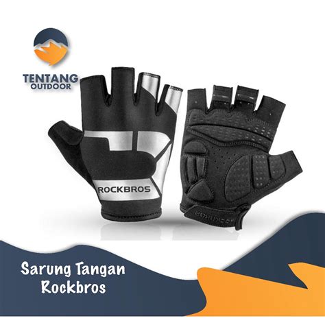 Jual Sarung Tangan Sepeda Rockbros S220 Glove Bike Half Finger MTB