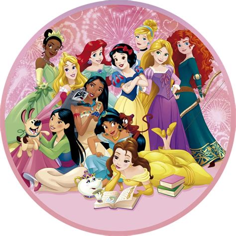 Painel Redondo Festa Decora O Infantil Sublimado Princesas Disney