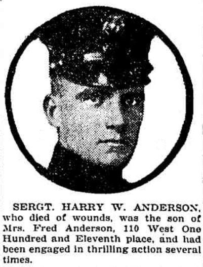 Sgt Harry W Anderson inconnu 1918 Mémorial Find a Grave