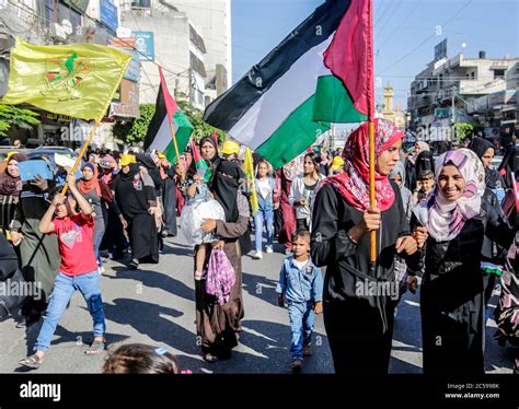 Gaza Stadt Der Gazastreifen Pal Stina Juli Pal Stinenser