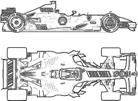 Ferrari F1 Coloring Pages