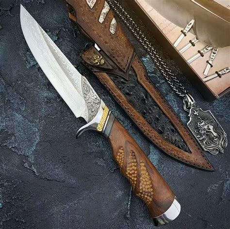 Hand Forged Knife Handcrafted Knife Fixed Blade Knife Etsy Hand