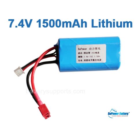 Fixed Wing Rc Helicopter Battery 74v 1500mah Lithium Ion