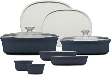 Amazon Corningware Ceramic Bakeware Set With Lids Chip And Crack