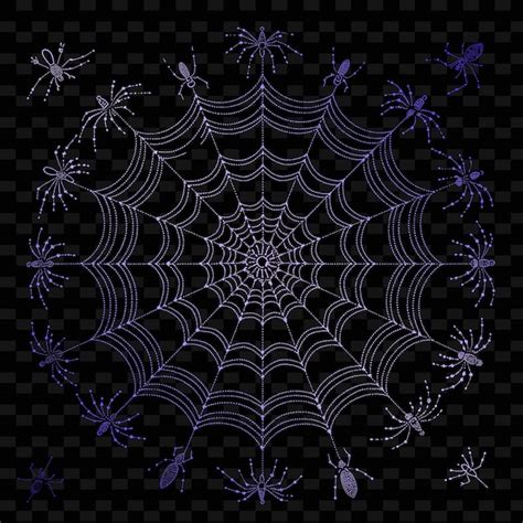 Premium PSD | Gothic spider web folk art with thread pattern and spider ...