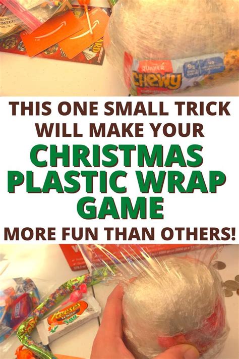 A Person Holding A Plastic Wrap In Their Hand With The Words This One Small Trick Will Make