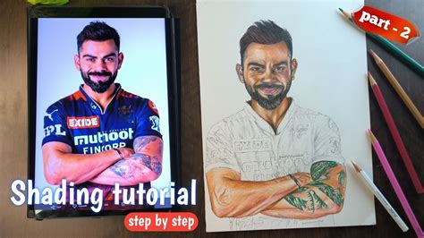 How To Draw Virat Kohli Step By Step Full Shading Tutorial For