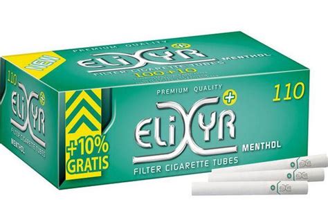 Hülsen Tubes Elixyr Menthol 100 Accessoires