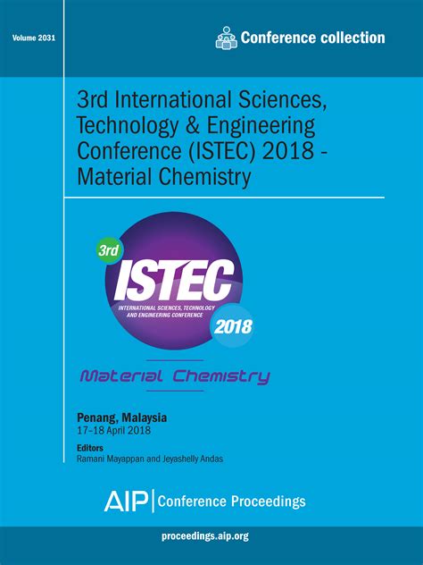 Volume 2031 3rd International Sciences Technology Engineering