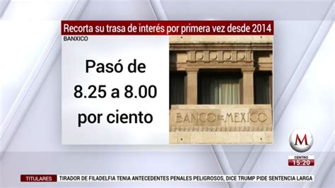 Banxico recorta su tasa de interés por primera vez desde 2014 Grupo