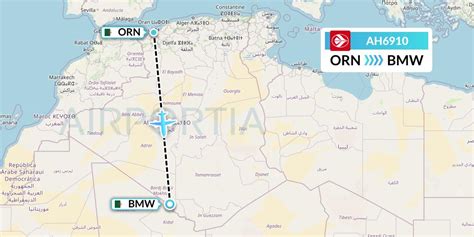 AH6910 Flight Status Air Algerie Oran To Bordj Badji Mokhtar DAH6910