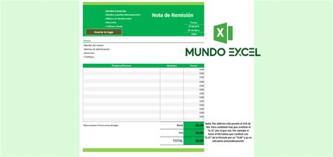 Sample Excel Templates Formato De Nota De Remision Para Llenar En Excel