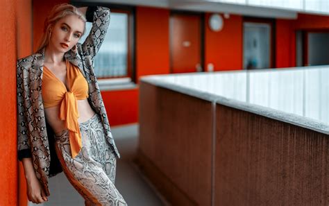 Model HD Depth Of Field Woman Blonde HD Wallpaper Rare Gallery