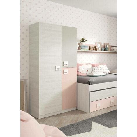 Dmora Guardarropa Dgorett Armario Dormitorio Mueble Con 3 Puertas Y