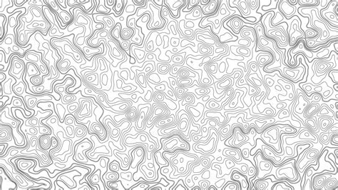 Abstract Blank Detailed Topographic Contour Map Subtle White Vector ...