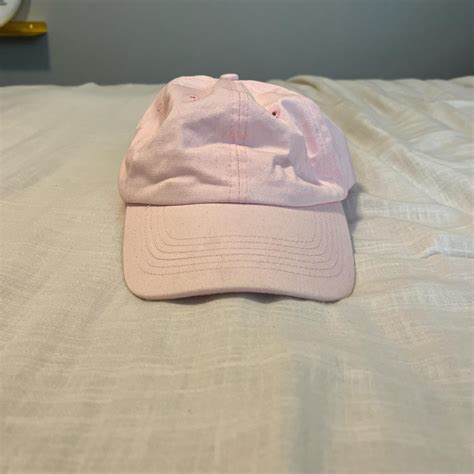 soft pink baseball cap - adjustable - Depop