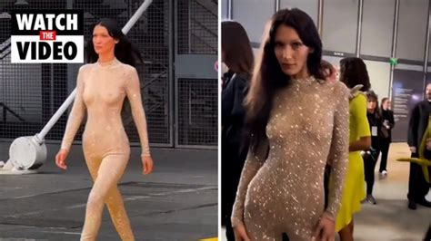 Bella Hadid Wears Sheer Dress For Stella McCartneys PFW Show News