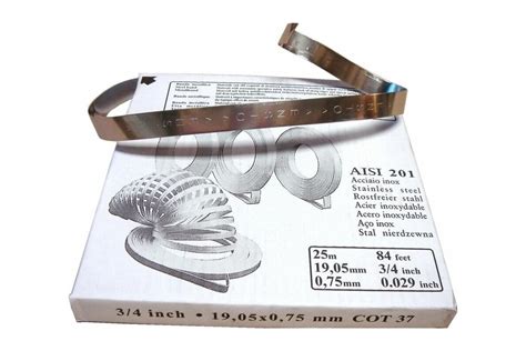 Стальная бандажная лента Энсто COT37 19 мм х 0,75 мм x 25 м 2371 ...