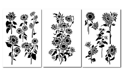 Free Printable Sunflower Stencils Printable Coloring Pages