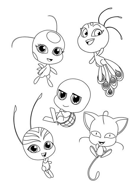 Todos Os Kwamis Para Colorir - desenhos kwamis ladybug para colorir - Educarolando - Aprender brincando