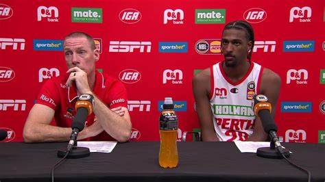 John Rillie And Alexandre Sarr Press Conference Vs South East Melbourne