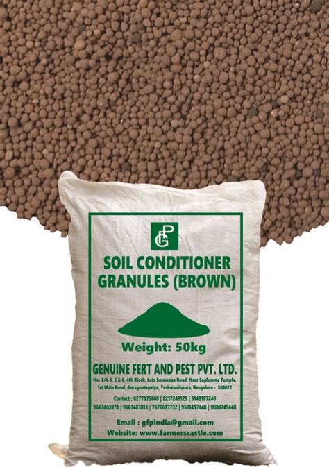 Brown Soil Conditioner Granules CMS Calcium Magnesium Sulphur