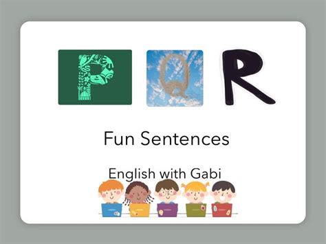 PQR Advanced Sentences- English Vocabulary Building Free Activities ... 