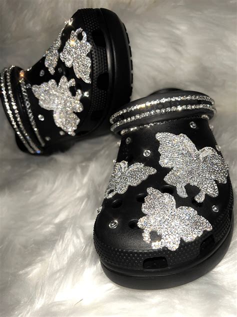 Extra Butterfly Theme Crocs Etsy Bedazzled Shoes Diy Crocs Fashion