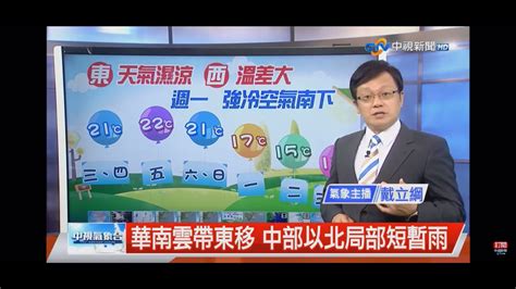 2021 11 03中視新聞全球報導 氣象時間 Youtube